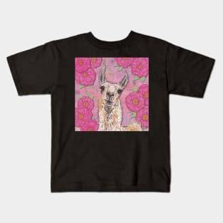 Perfectly Pink Llama Kids T-Shirt